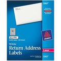 Avery Avery® Return Address Labels, 1/2 x 1-3/4, White, 20000/Box 5967